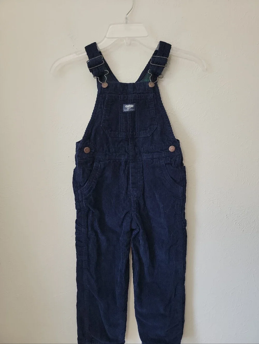 OshKosh B'gosh Dark Blue Corduroy Overalls 5T